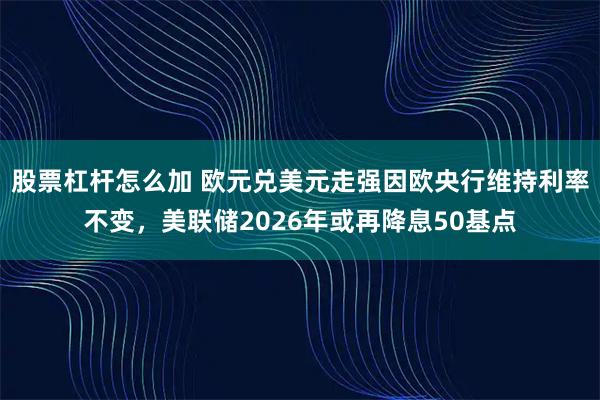 股票杠杆怎么加 欧元兑美元走强因欧央行维持利率不变，美联储2026年或再降息50基点