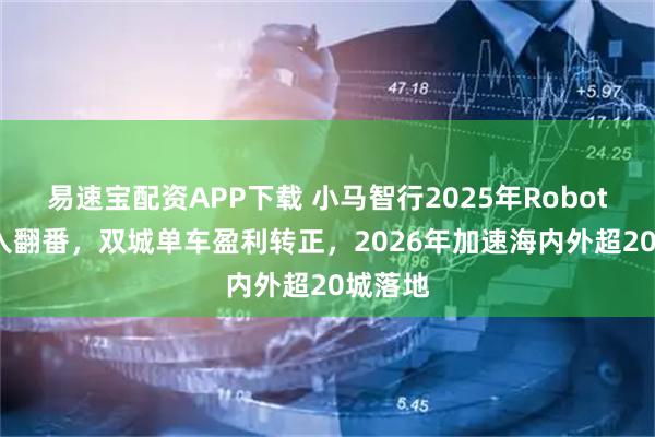 易速宝配资APP下载 小马智行2025年Robotaxi收入翻番，双城单车盈利转正，2026年加速海内外超20城落地